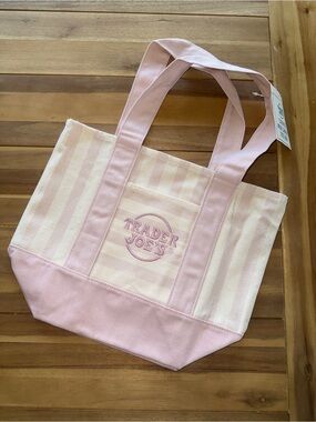 Light Pink Stripe Trader Joe’s Canvas Tote Bag